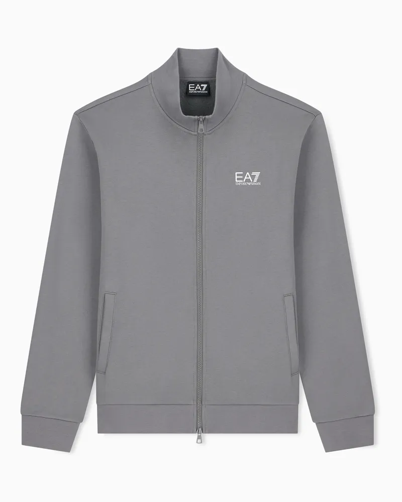 EA7 Sweatshirt Core Identity Regularer Schnitt aus Jersey Grau