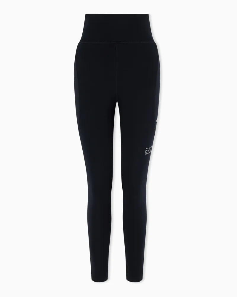 EA7 Leggings Ventus Plus atmungsaktives Ventus7 Jersey Slim Schwarz