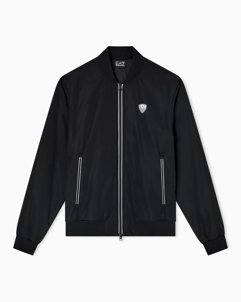 EA7 Premium Shield Bomberjacke aus Nylon Schwarz