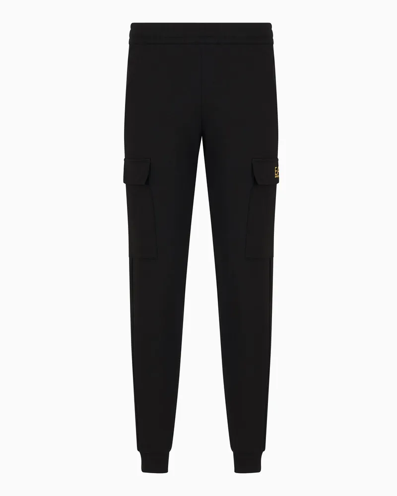 EA7 Core Identity Cargo-Hose aus Baumwolle Schwarz