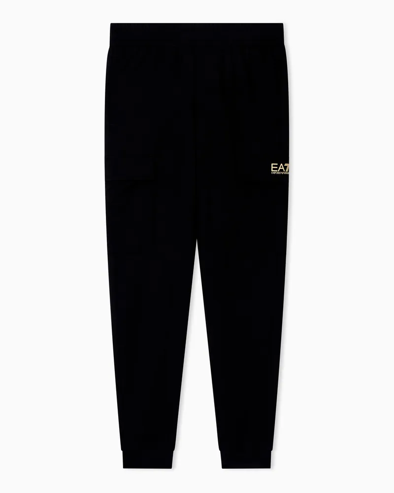 EA7 Core Identity Cargo-Hose aus Baumwolle Schwarz