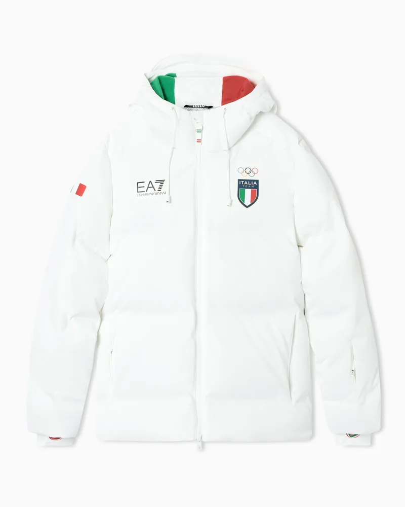 EA7 Ski-Daunenjacke aus PROTECTUM7 Funktionsgewebe mit ARDOR7-Wattierung Weiß