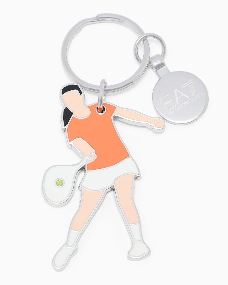 EA7 Internazionali BNL d’Italia Schlüsselanhänger in Form eines Tennisspielers Orange