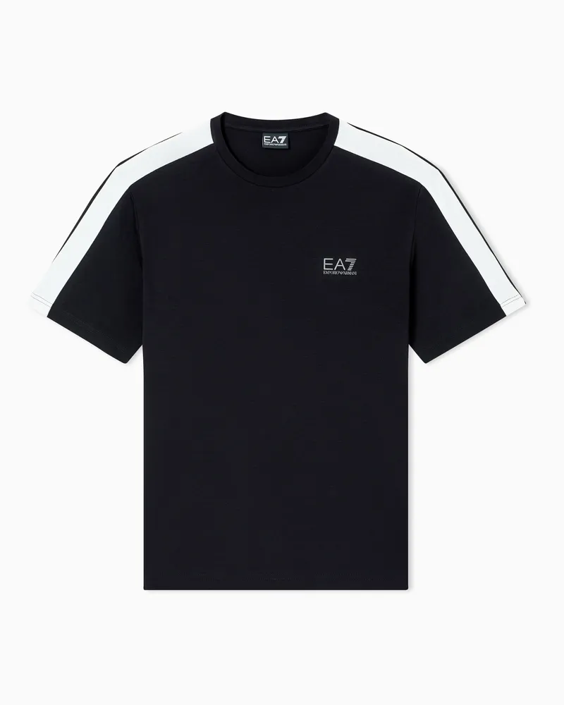EA7 Regular Fit T-Shirts Schwarz