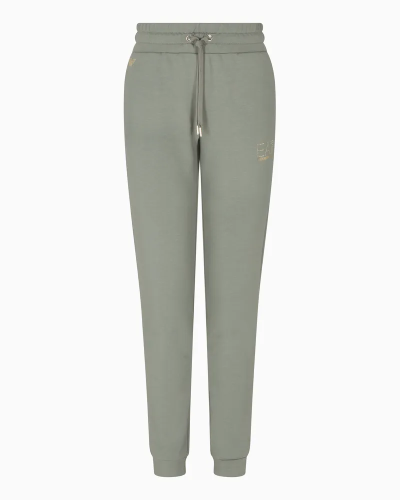 EA7 Evolution Jogginghose aus elastischer Viskose-Mischung Grün