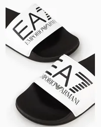 EA7 Pantolette mit Maxi-logo Weiss