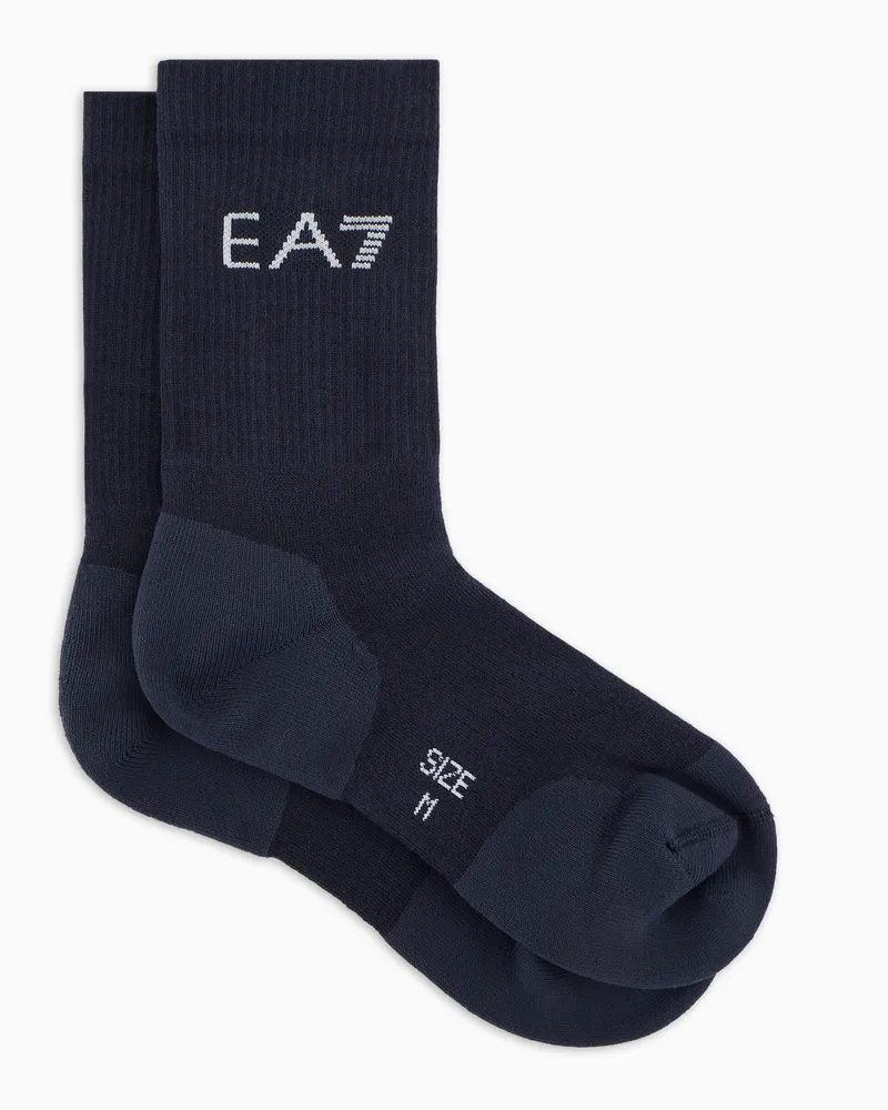 EA7 Tennis Pro Socken aus Baumwollmischung Marineblau