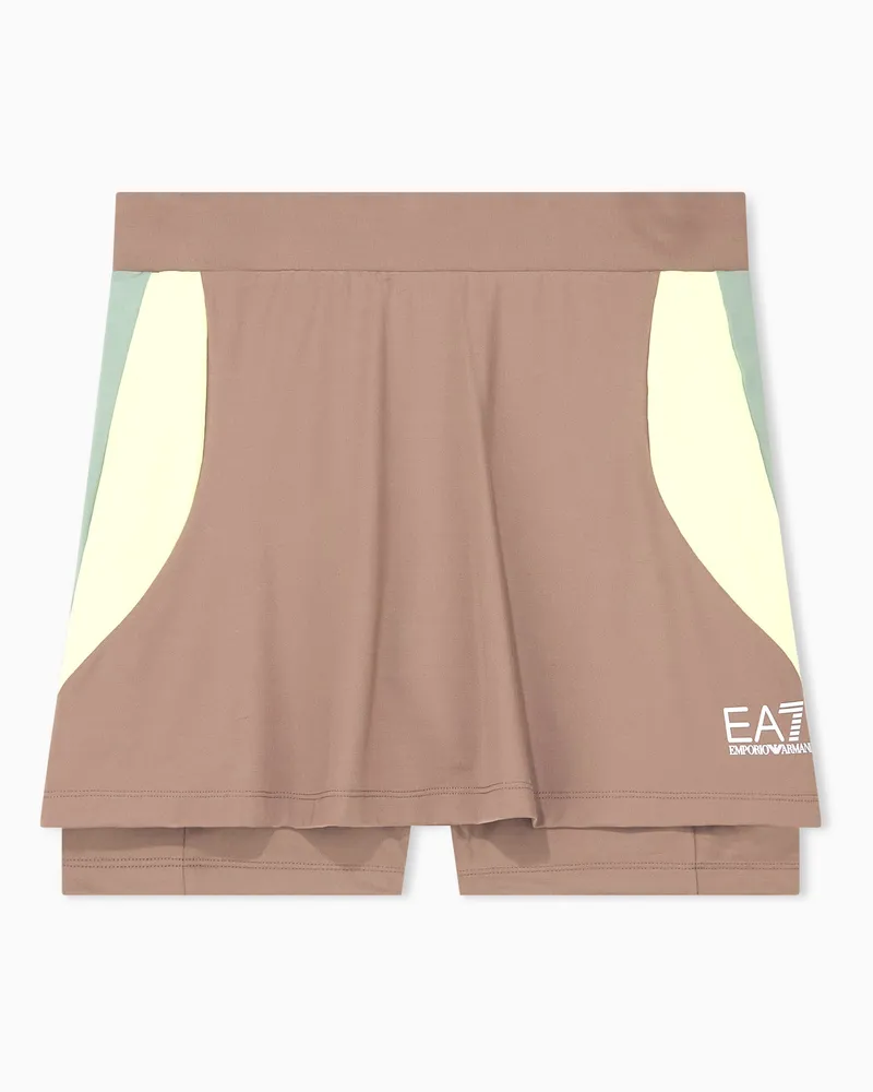 EA7 Rock Tennis Pro aus Jersey mit schmaler Passform Braun