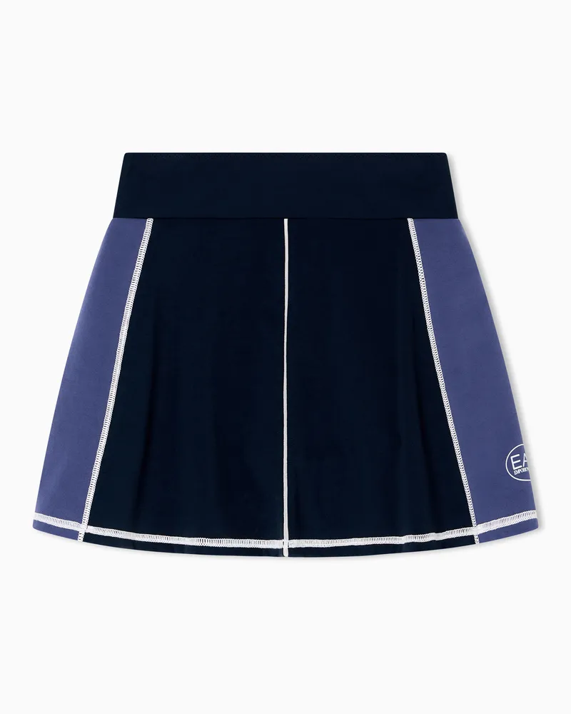 EA7 Tennis Pro Minirock aus VENTUS7-Funktionsgewebe Blau