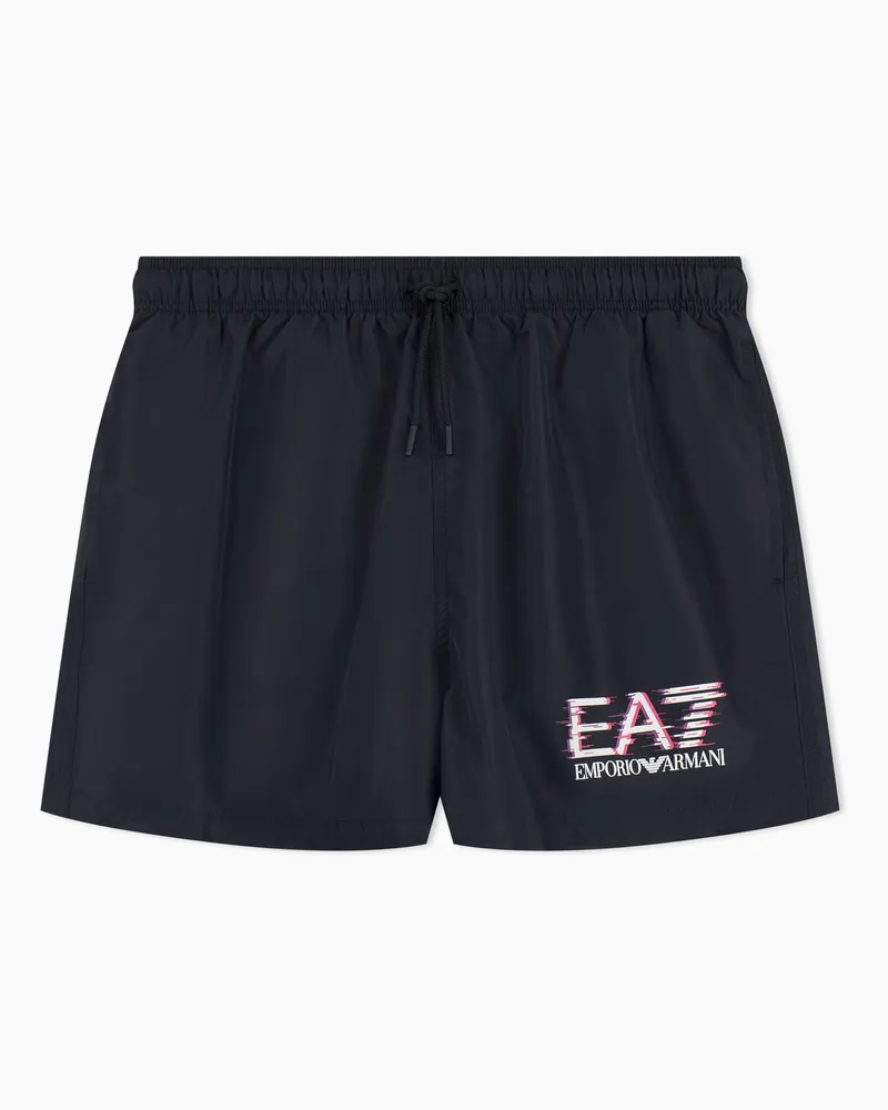 EA7 Visibility Bade-Boxershorts Schwarz