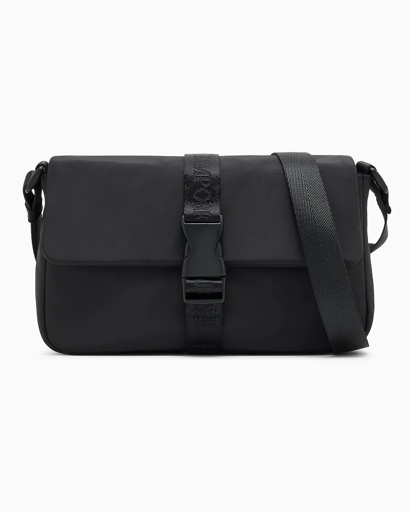 EA7 Umhängetasche aus Funktionsgewebe Schwarz