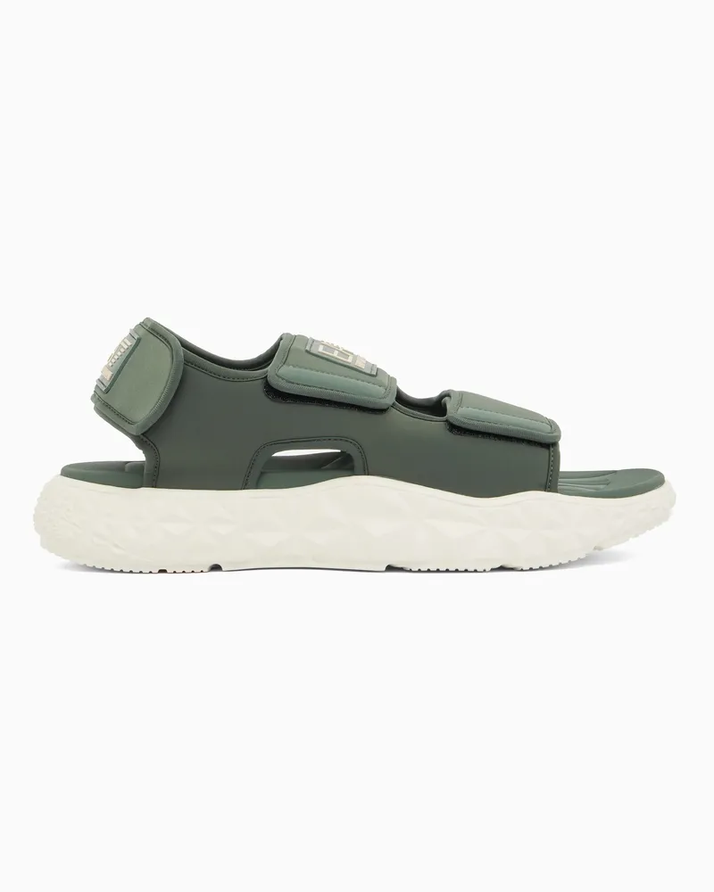 EA7 Kombat Sandalen Grün
