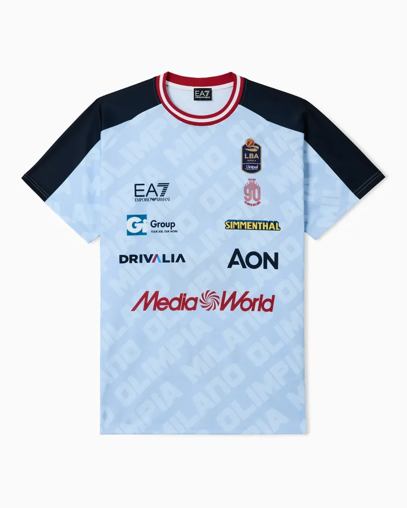 EA7 Relaxed Fit T-Shirts Hellblau