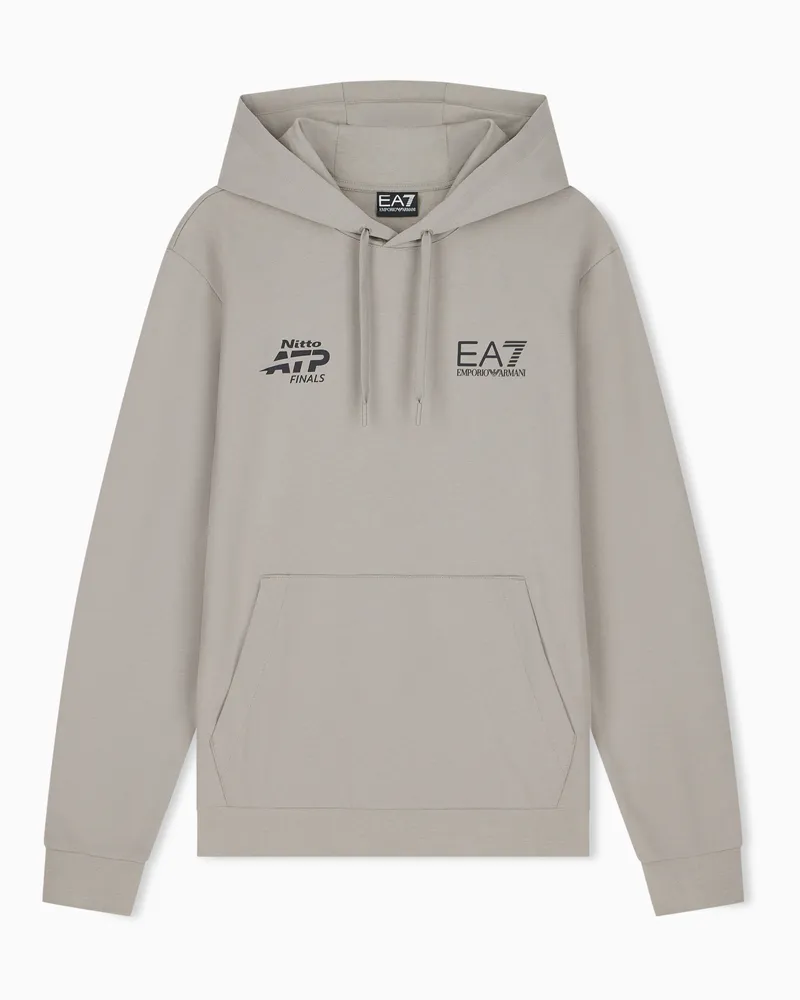 EA7 Baumwoll-Hoodie Nitto ATP Finals Grau