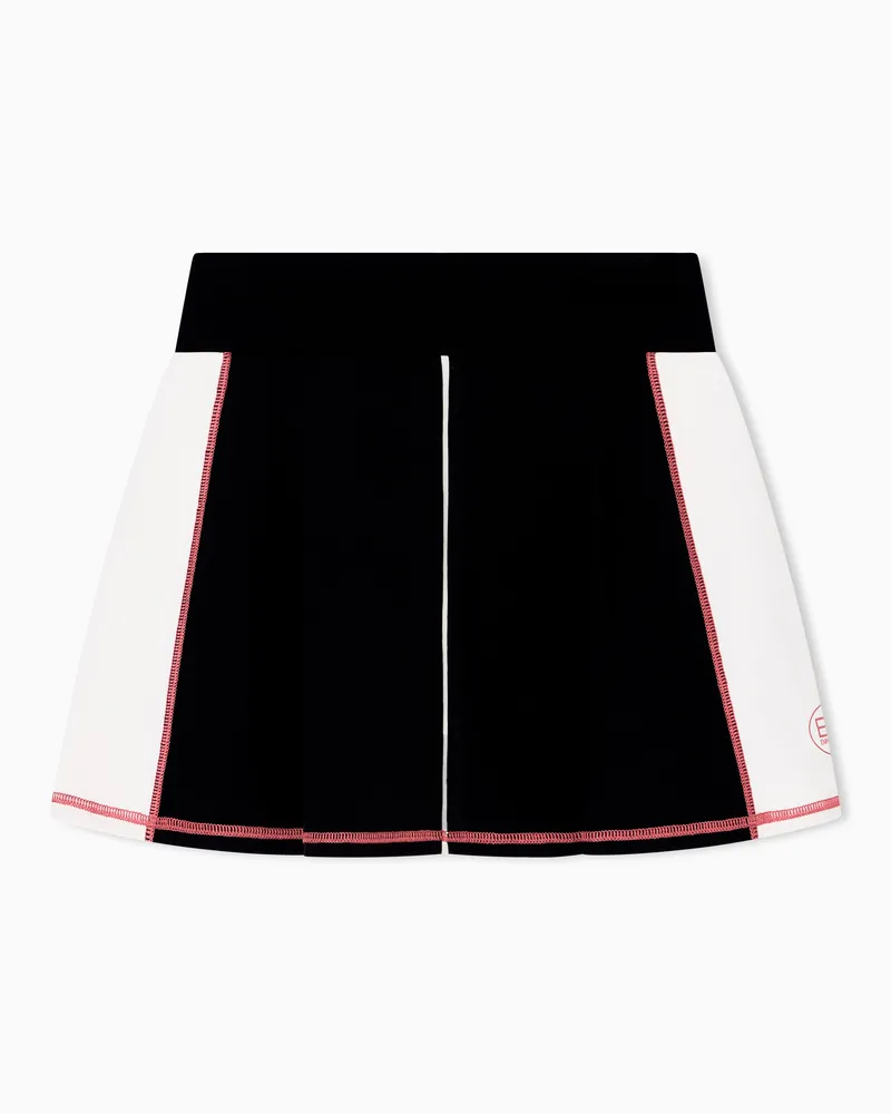 EA7 Tennis Pro Minirock aus VENTUS7-Funktionsgewebe Schwarz