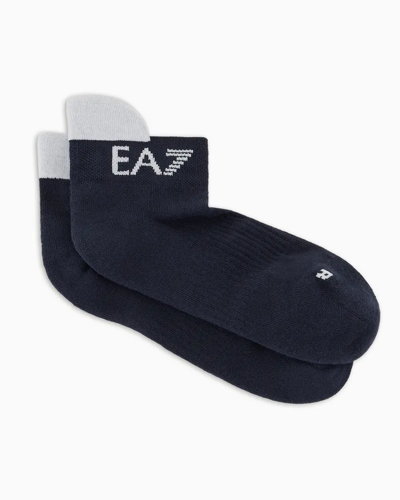 EA7 Tennis Pro Socken aus Baumwollmischung Blau