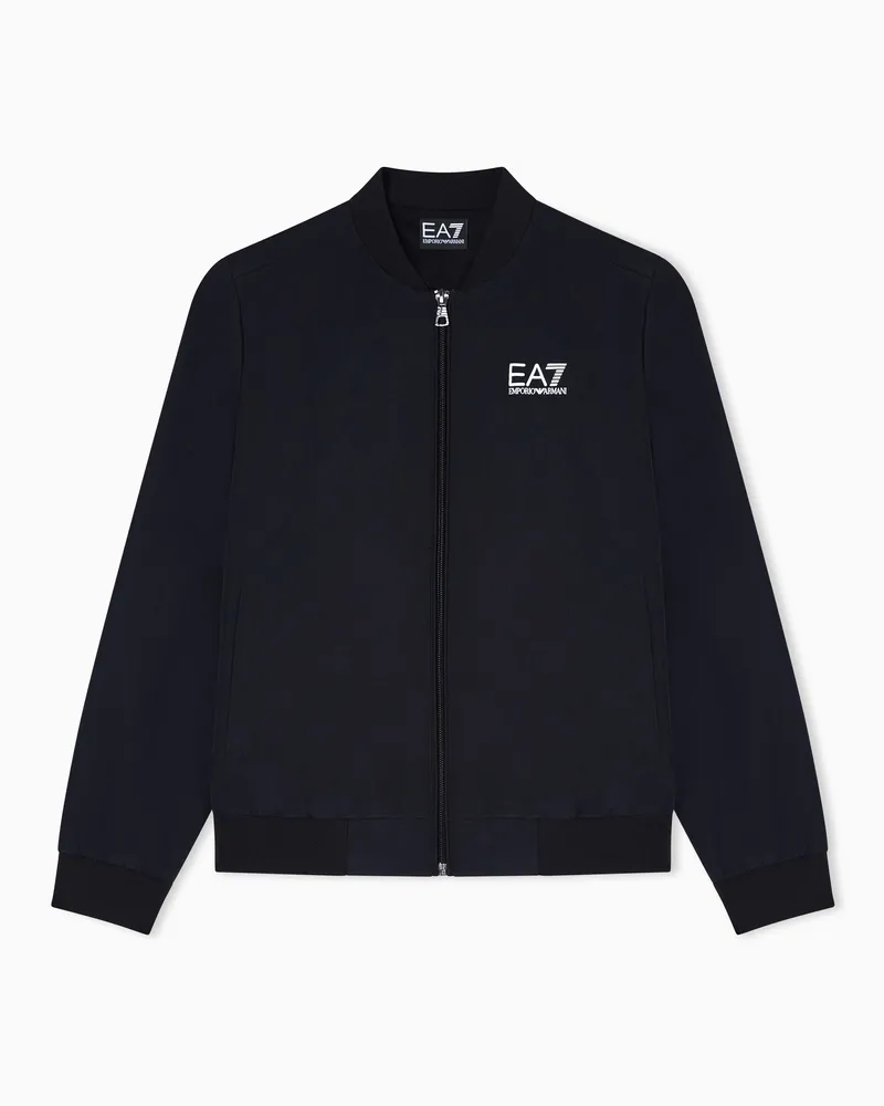 EA7 Core Identity Boy Jacke aus Nylon Schwarz