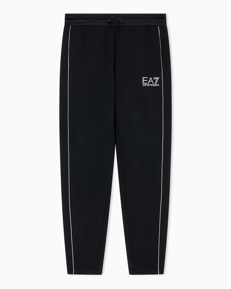 EA7 Gold Label Jogginghose aus einer Viskose-Mischung Schwarz