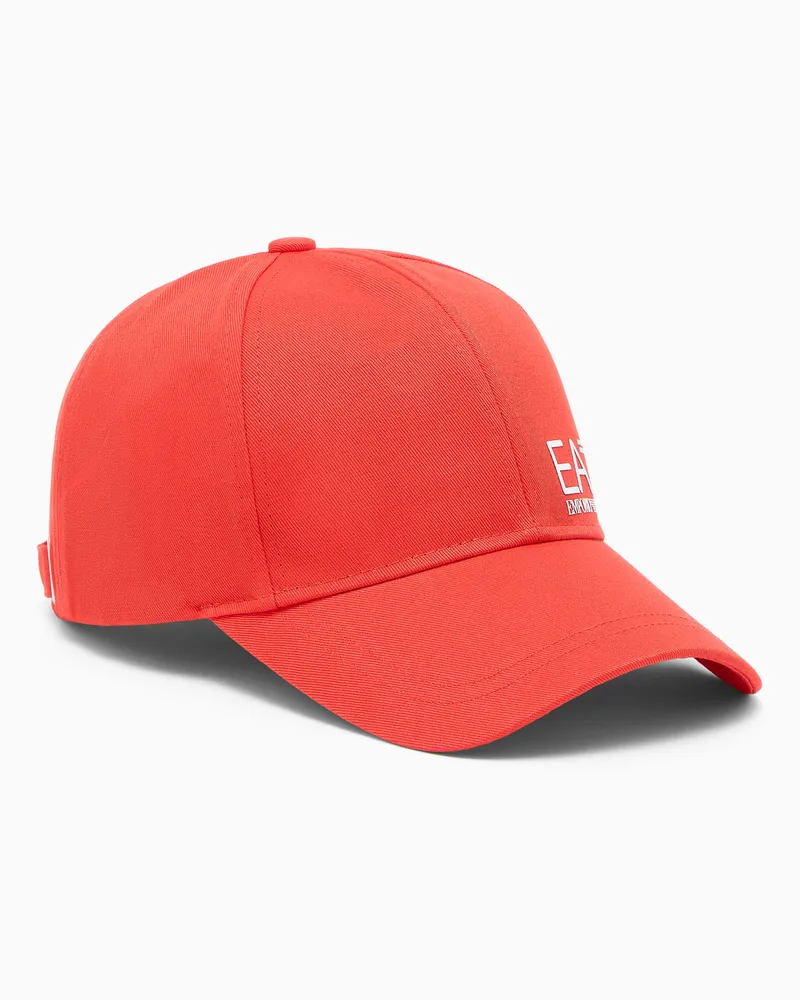 EA7 Baseballcap Baumwolle mit verstellbarem Verschluss Caps U Rot