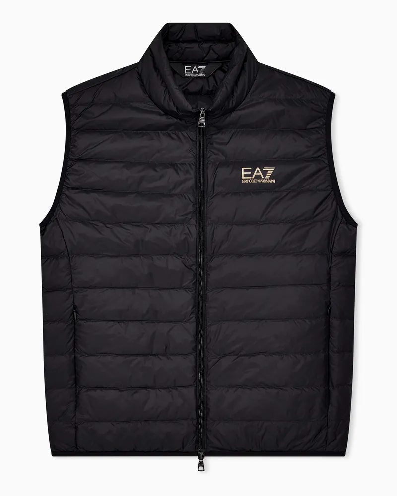 EA7 ASV Packbare Weste Core Identity Schwarz