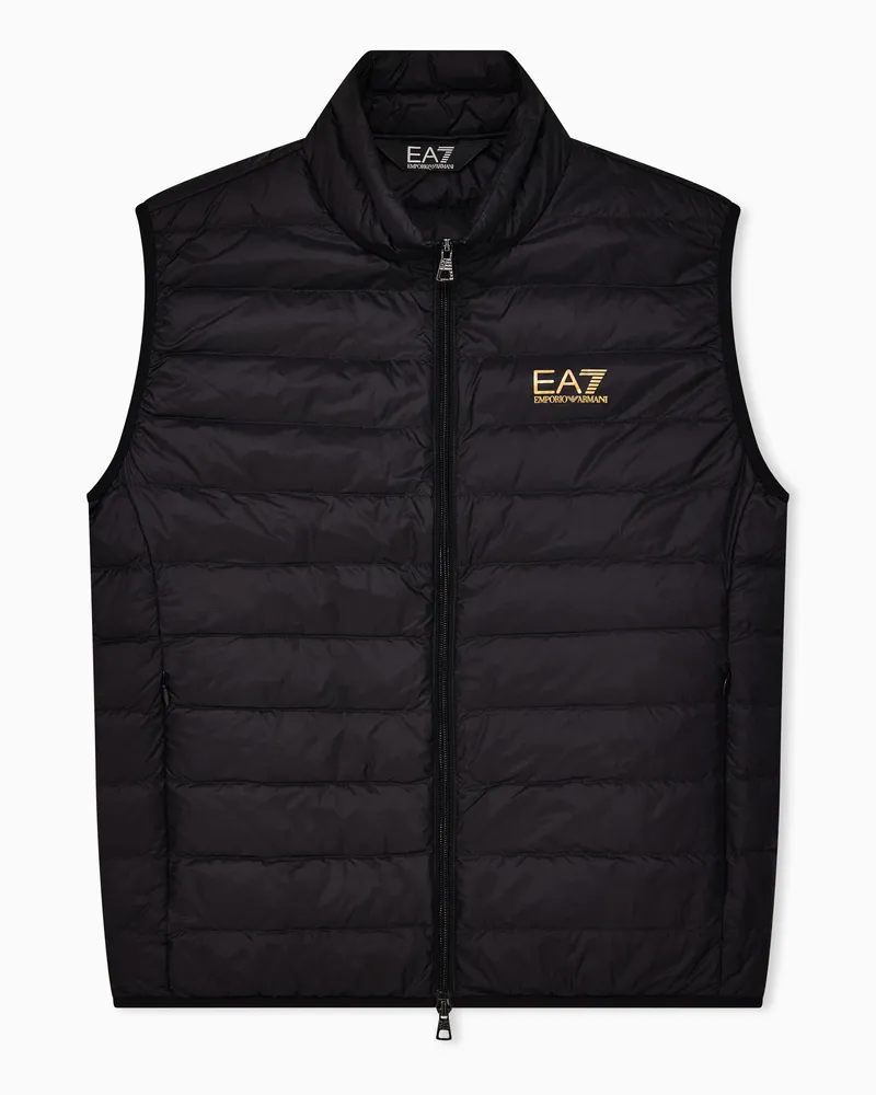 EA7 ASV Packbare Weste Core Identity Schwarz