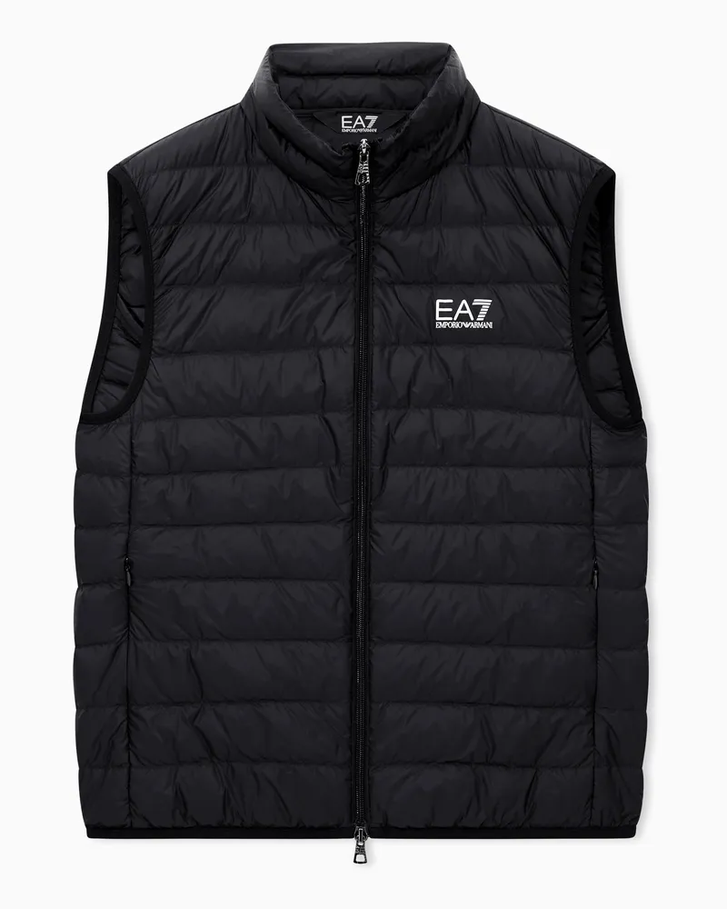 EA7 ASV Packbare Weste Core Identity Schwarz