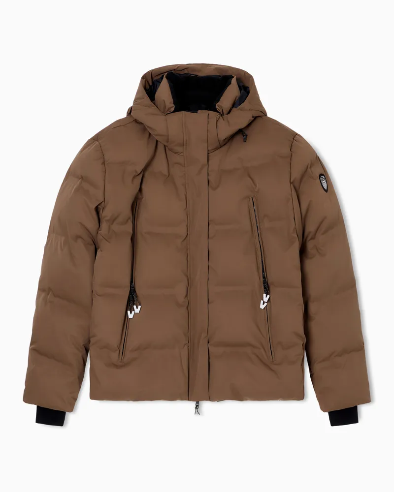EA7 Skijacke aus PROTECTUM7-Funktionsgewebe und ARDOR7-Wattierung Beige