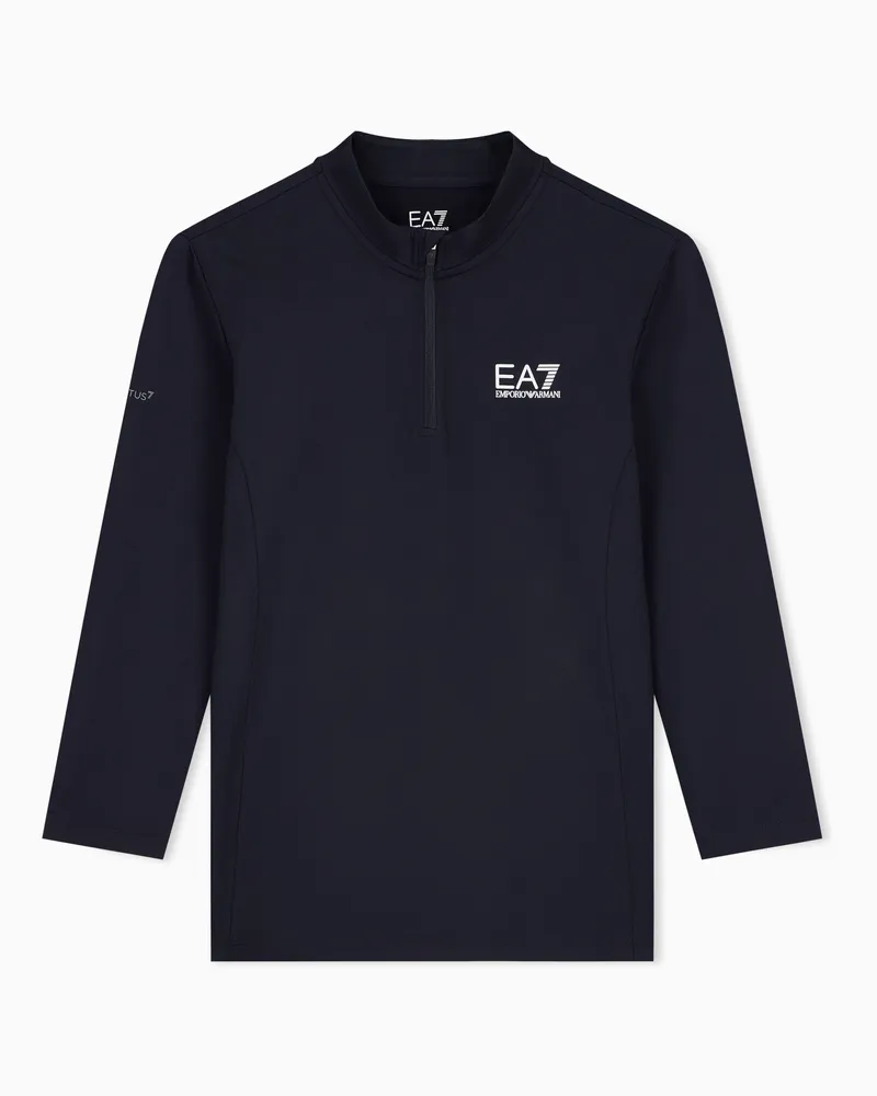 EA7 Jersey-Langarmshirt Tennis Pro mit schmaler Passform Schwarz