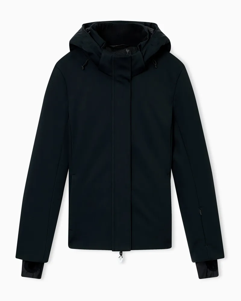 EA7 Skijacke aus Softshell-Funktionsgewebe mit STRATUM7-Wattierung Schwarz