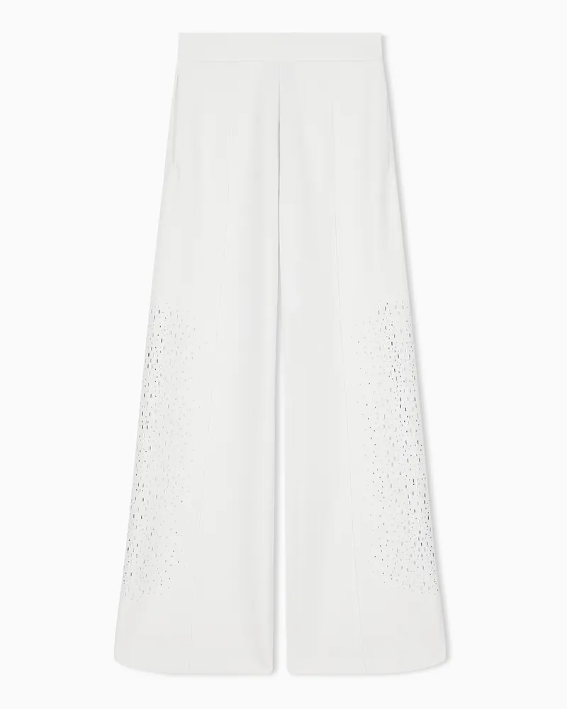 EA7 Jerseyhose Precious im Regular Fit mit Modalanteil Weiß