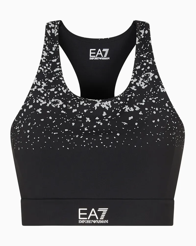 EA7 Dynamic Athlete Sport-BH aus VENTUS7-Funktionsgewebe Schwarz