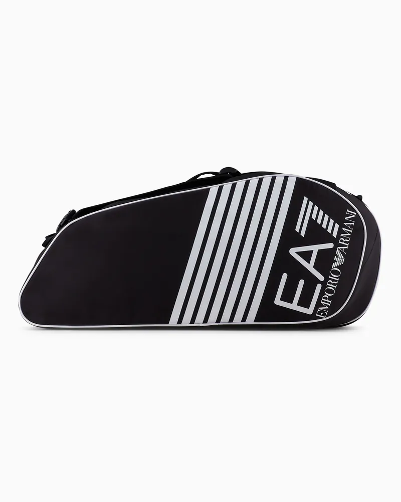 EA7 Tennis Pro Schlägerhalter-Rucksack Schwarz