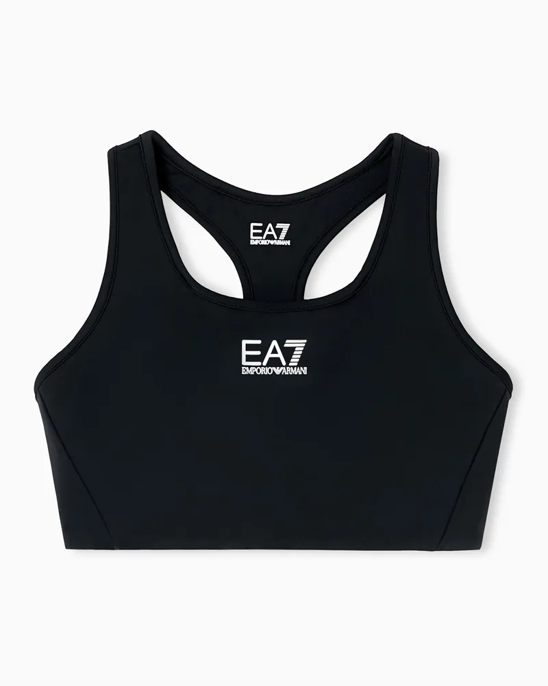 EA7 Dynamic Athlete Sport-BH aus VIGOR7-Funktionsgewebe Schwarz