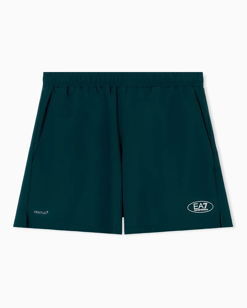 EA7 Tennis Pro Shorts aus VENTUS7-Funktionsgewebe Grün