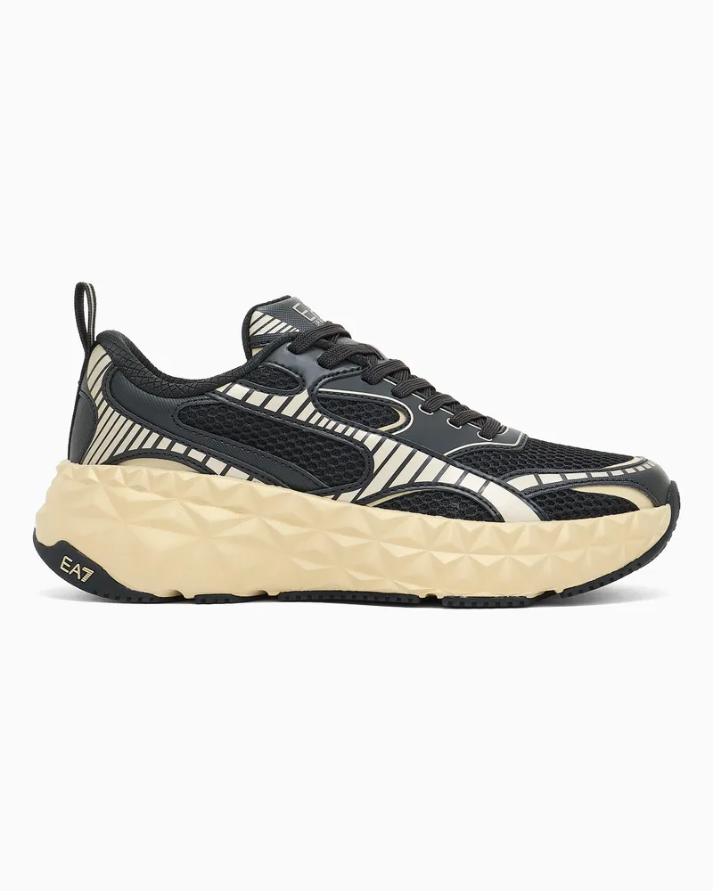EA7 Ultimate C2 Kombra Tech Sneaker Goldfarben