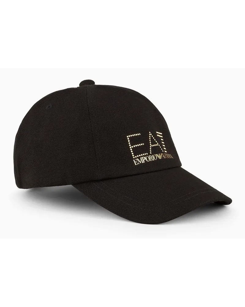 EA7 Baseballcap mit Logo Schwarz