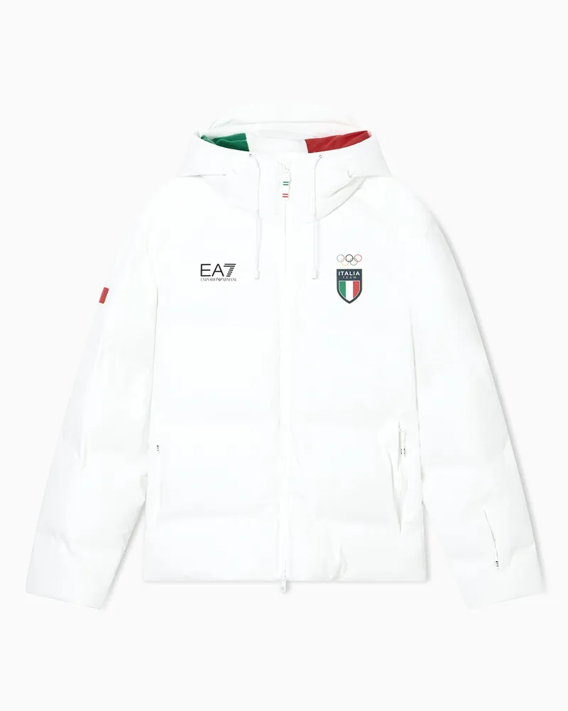 EA7 Ski-Daunenjacke aus PROTECTUM7 Funktionsgewebe mit ARDOR7-Wattierung Weiß