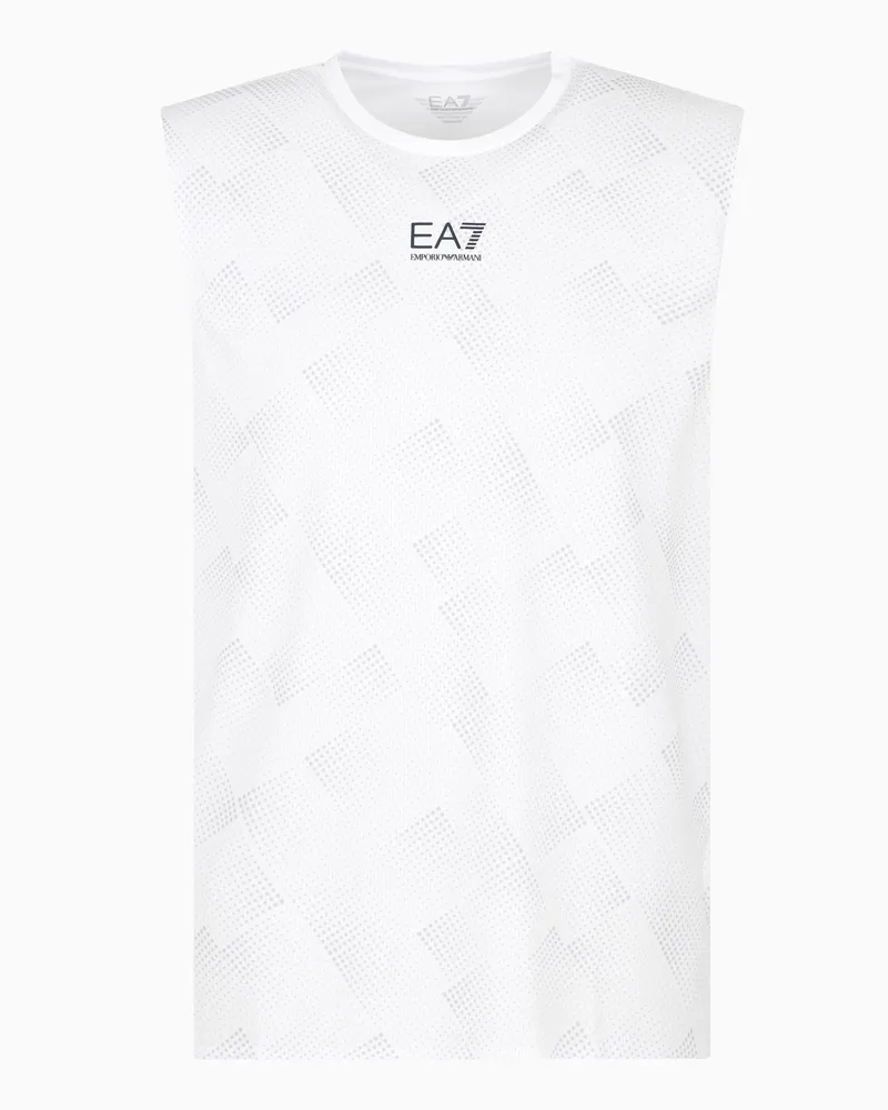 EA7 Tennis Pro Tanktop aus VENTUS7-Funktionsgewebe Weiß