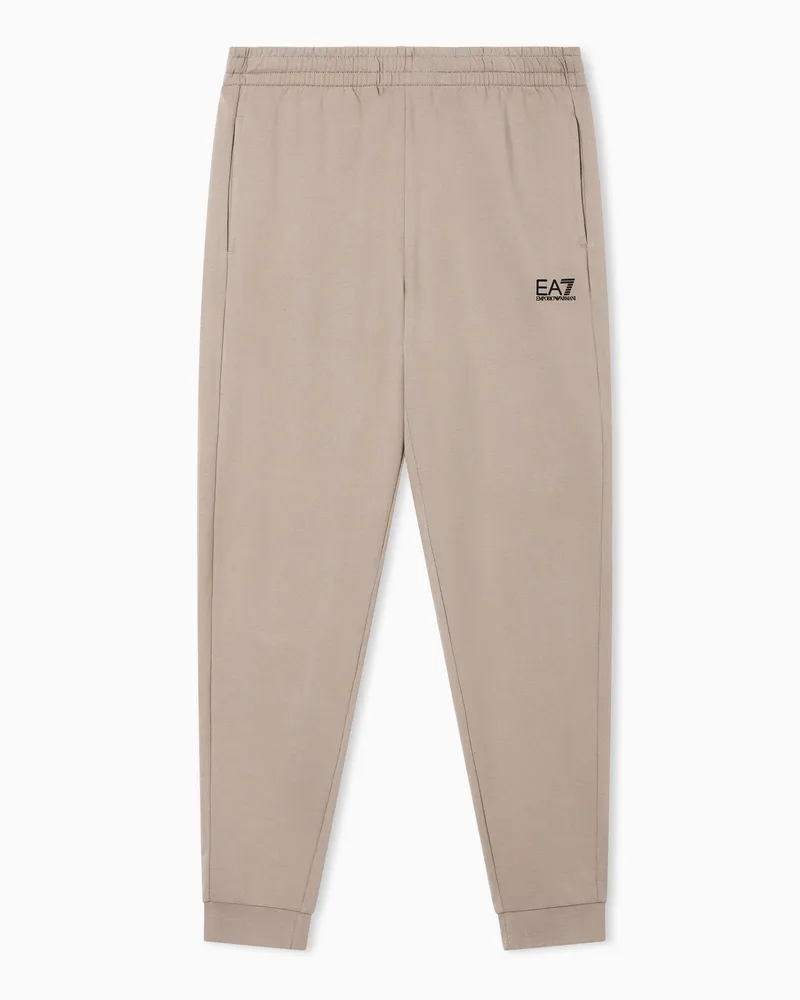 EA7 Core Identity Jogginghose aus Baumwolle Beige