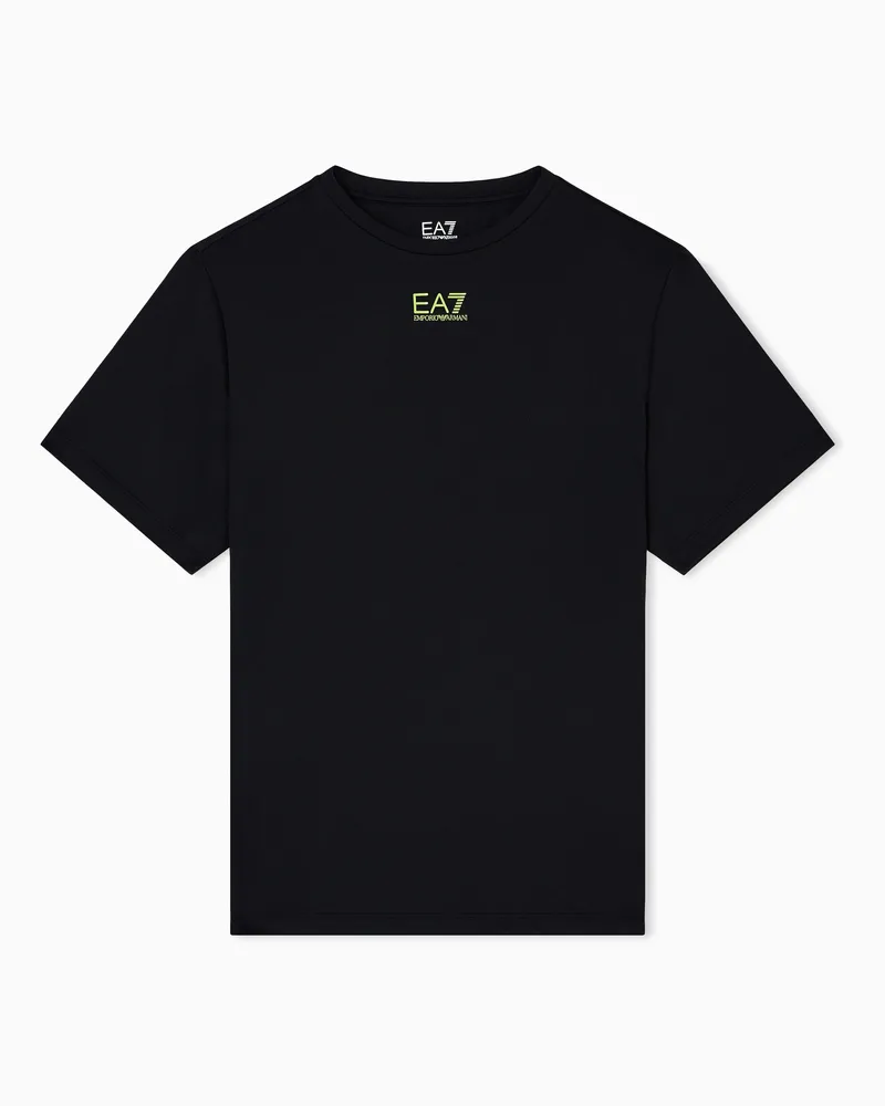 EA7 Dynamic Athlete T-Shirt aus VENTUS7-Funktionsgewebe Schwarz
