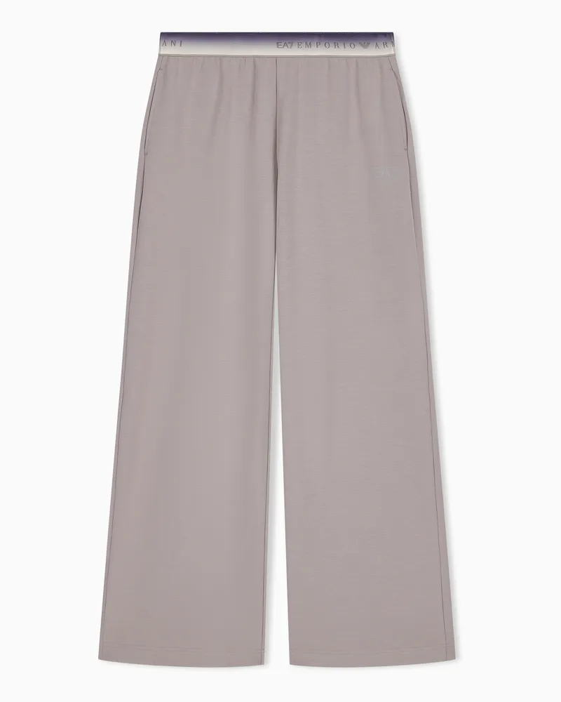 EA7 Jerseyhose Natural Ventus7 mit weitem Bein und Stretchbund Grau
