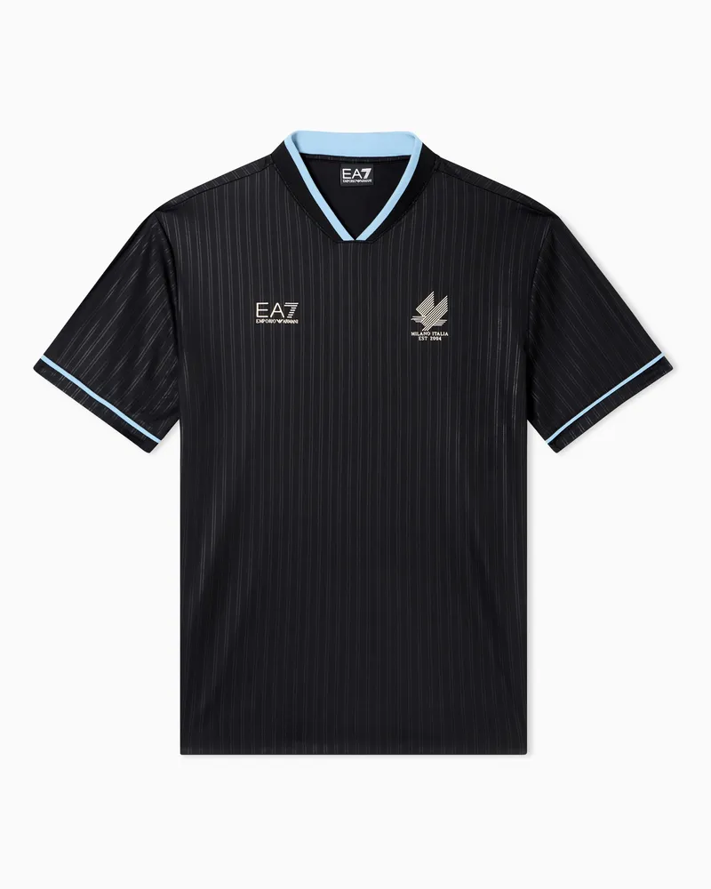 EA7 Regular Fit T-Shirts Schwarz