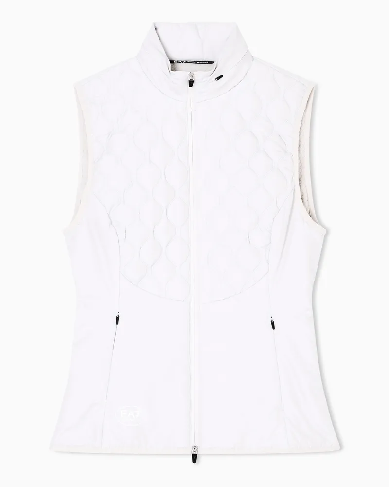 EA7 Golf Pro Weste aus VENTUS7-Funktionsgewebe Weiß