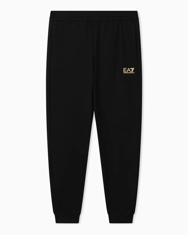 EA7 Core Identity Jogginghose aus Baumwolle Schwarz