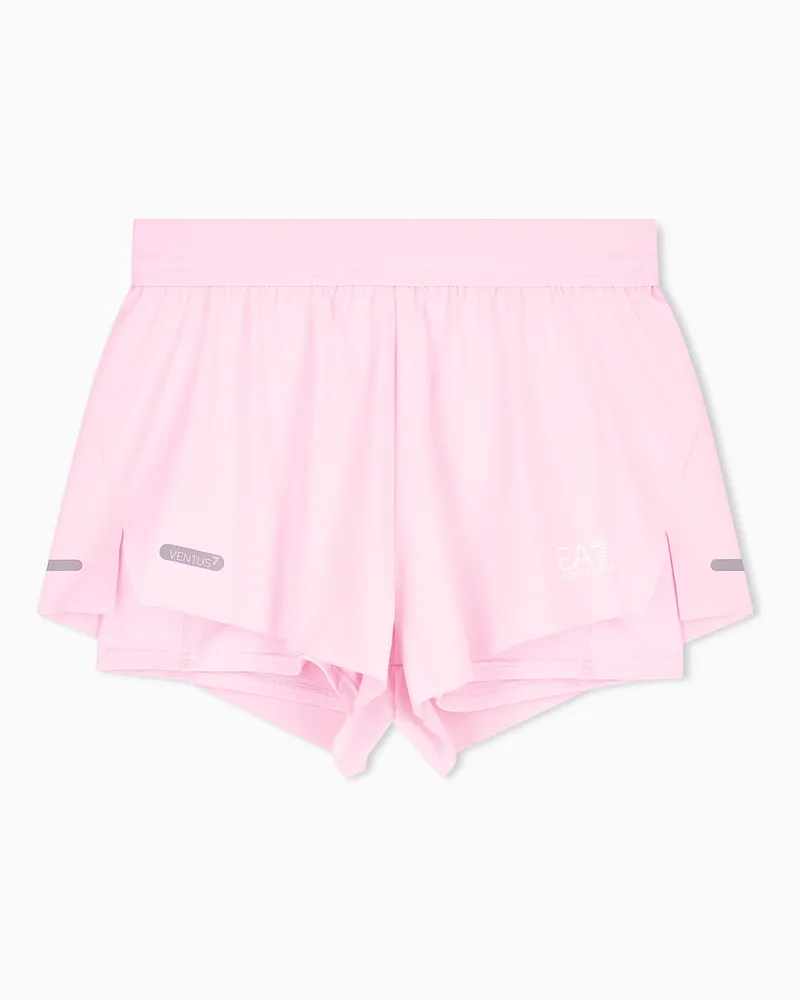 EA7 Shorts Ventus7 schmal geschnitten aus technischem Gewebe Pink