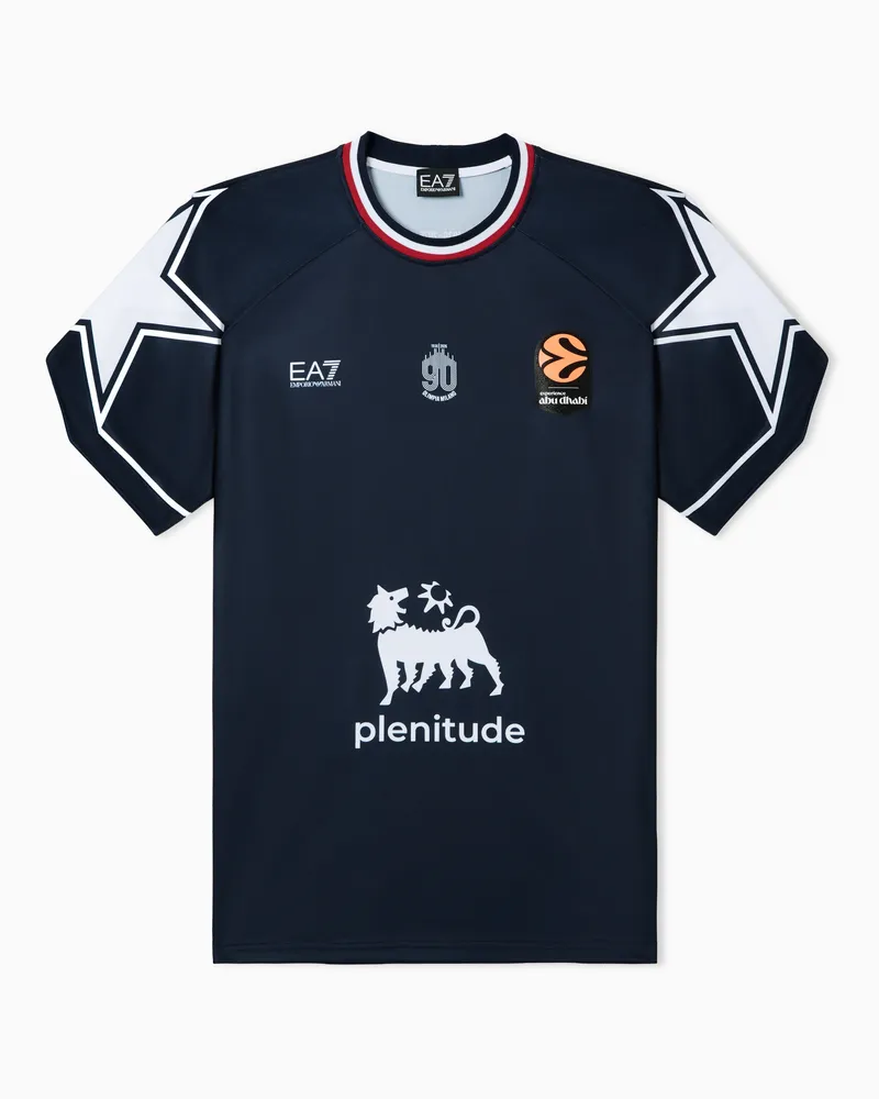 EA7 Olimpia Milano 25/26 Meisterschafts-Nachbautrikot Blau