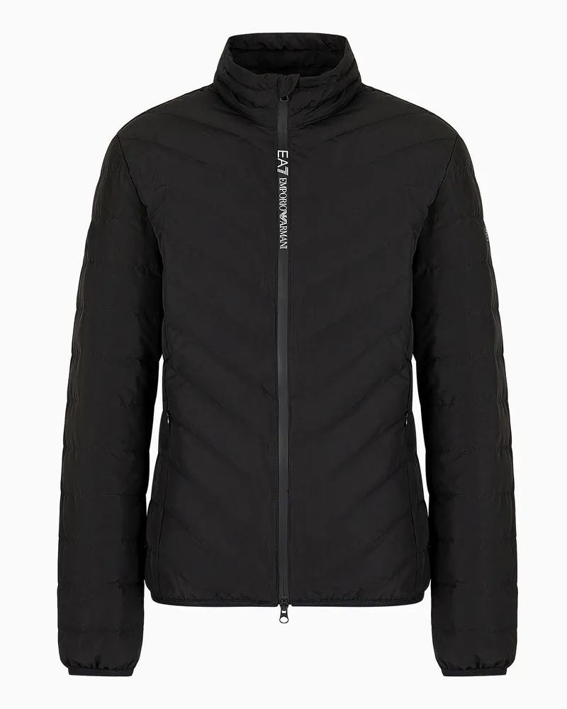 EA7 Packbare Premium Shield Daunenjacke Schwarz