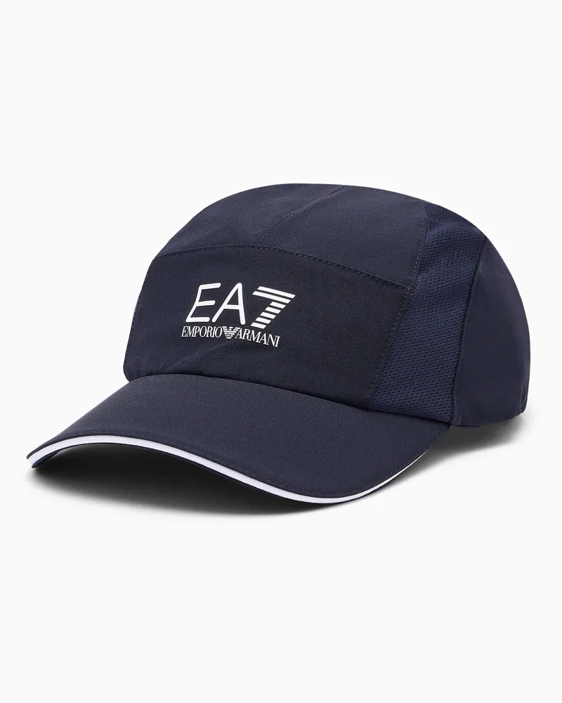EA7 Tennis Pro Baseballcap aus technischem Gewebe Tennis Pro Blau