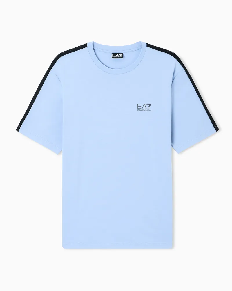 EA7 Regular Fit T-Shirts Hellblau