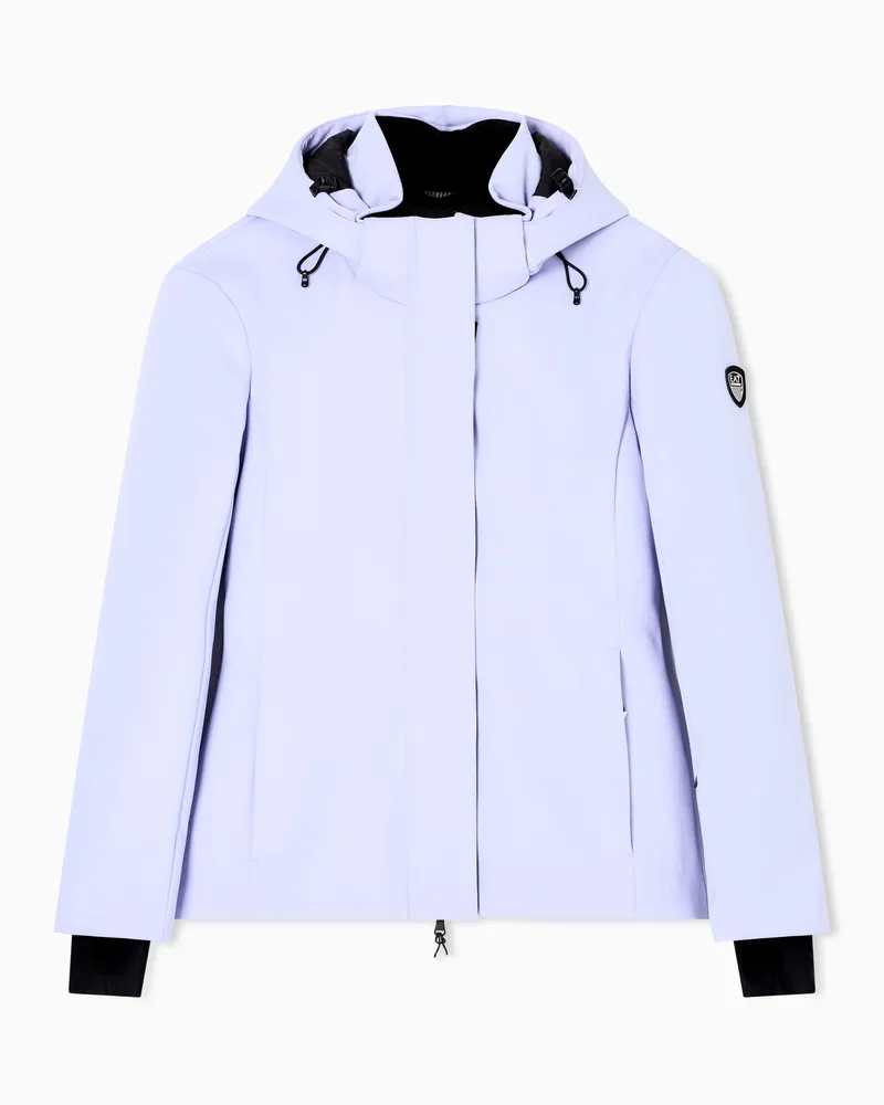 EA7 Skijacke aus Softshell-Funktionsgewebe mit STRATUM7-Wattierung Violett